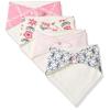 imageTouched by Nature Unisex Baby Organic Cotton Bandana Bibs White One SizeFlower
