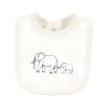 imageTouched by Nature Unisex Baby Organic Cotton Bibs Peas And Thank You One SizeBlue Peanut