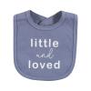 imageTouched by Nature Unisex Baby Organic Cotton Bibs Peas And Thank You One SizeBlue Peanut