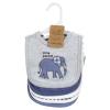 imageTouched by Nature Unisex Baby Organic Cotton Bibs Peas And Thank You One SizeBlue Peanut