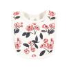 imageTouched by Nature Unisex Baby Organic Cotton Bibs Peas And Thank You One SizeBubblegum Floral
