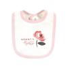 imageTouched by Nature Unisex Baby Organic Cotton Bibs Peas And Thank You One SizeBubblegum Floral