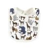 imageTouched by Nature Unisex Baby Organic Cotton Bibs Peas And Thank You One SizeClassic Safari