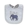 imageTouched by Nature Unisex Baby Organic Cotton Bibs Peas And Thank You One SizeClassic Safari