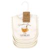 imageTouched by Nature Unisex Baby Organic Cotton Bibs Peas And Thank You One SizeFall Food