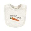 imageTouched by Nature Unisex Baby Organic Cotton Bibs Peas And Thank You One SizeHappy Veggies