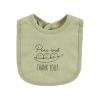 imageTouched by Nature Unisex Baby Organic Cotton Bibs Peas And Thank You One SizePeas and Thank You