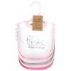 imageTouched by Nature Unisex Baby Organic Cotton Bibs Peas And Thank You One SizePink Peanut