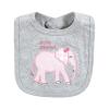 imageTouched by Nature Unisex Baby Organic Cotton Bibs Peas And Thank You One SizePink Peanut