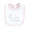 imageTouched by Nature Unisex Baby Organic Cotton Bibs Peas And Thank You One SizePink Peanut
