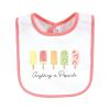 imageTouched by Nature Unisex Baby Organic Cotton Bibs Peas And Thank You One SizePopsicle