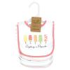 imageTouched by Nature Unisex Baby Organic Cotton Bibs Peas And Thank You One SizePopsicle