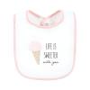 imageTouched by Nature Unisex Baby Organic Cotton Bibs Peas And Thank You One SizePopsicle