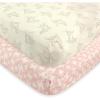 imageTouched by Nature Unisex Baby and Toddler Organic Cotton Crib Sheet Powder Blue One SizeBird