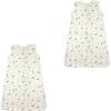 imageTouched by Nature unisexbaby Organic Cotton Sleeveless Wearable Sleeping Bag Sack BlanketBotanical Flutter 2pack