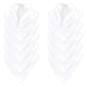 imageTouched by Nature Unisex Baby Organic Cotton Bandana Bibs White One SizeWhite