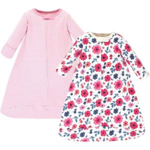imageTouched by Nature Unisex Baby Organic Cotton LongSleeve Wearable Sleeping Bag Sack Blanket Marching Elephant 39 MonthsGarden Floral