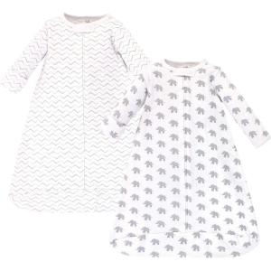 imageTouched by Nature Unisex Baby Organic Cotton LongSleeve Wearable Sleeping Bag Sack Blanket Marching Elephant 39 MonthsMarching Elephant