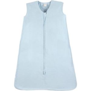 imageTouched by Nature Unisex Baby Organic Cotton Sleeveless Wearable Solid Color Sleeping Bag Sack Blanket Solid Cream 06 MonthsSolid Lt Blue