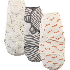 imageTouched by Nature Unisex Baby Organic Cotton Swaddle Wraps Boho Fox 03 MonthsFox