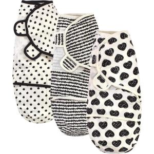 imageTouched by Nature Unisex Baby Organic Cotton Swaddle Wraps Boho Fox 03 MonthsHeart 3pack