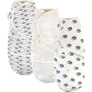 imageTouched by Nature Unisex Baby Organic Cotton Swaddle Wraps Boho Fox 03 MonthsHedgehog