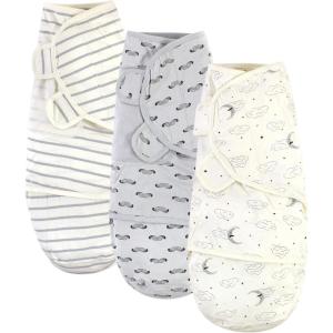 imageTouched by Nature Unisex Baby Organic Cotton Swaddle Wraps Boho Fox 03 MonthsMr Moon