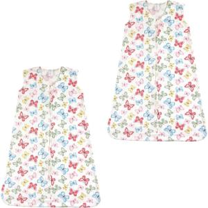 imageTouched by Nature unisexbaby Organic Cotton Sleeveless Wearable Sleeping Bag Sack BlanketButterflies 2pack