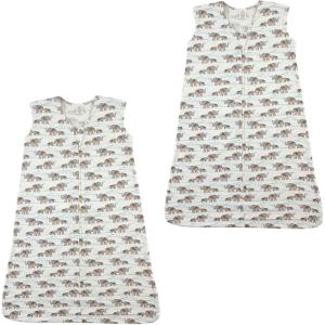 imageTouched by Nature unisexbaby Organic Cotton Sleeveless Wearable Sleeping Bag Sack BlanketElephants 2pack
