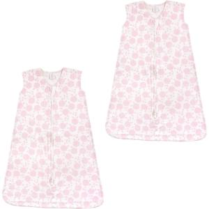 imageTouched by Nature unisexbaby Organic Cotton Sleeveless Wearable Sleeping Bag Sack BlanketFloral Shadow 2pack