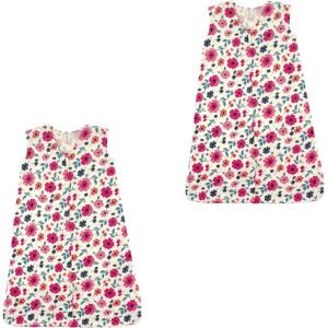 imageTouched by Nature unisexbaby Organic Cotton Sleeveless Wearable Sleeping Bag Sack BlanketGarden Floral 2pack