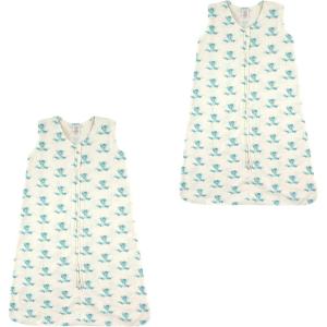imageTouched by Nature unisexbaby Organic Cotton Sleeveless Wearable Sleeping Bag Sack BlanketGeometric Frog 2pack