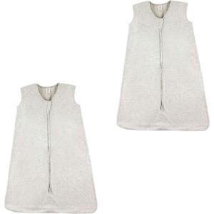 imageTouched by Nature unisexbaby Organic Cotton Sleeveless Wearable Sleeping Bag Sack BlanketHeather Gray 2pack
