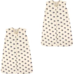 imageTouched by Nature unisexbaby Organic Cotton Sleeveless Wearable Sleeping Bag Sack BlanketHedgehog 2pack
