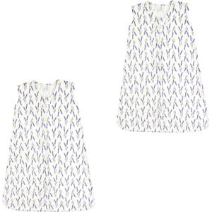 imageTouched by Nature unisexbaby Organic Cotton Sleeveless Wearable Sleeping Bag Sack BlanketLavender 2pack