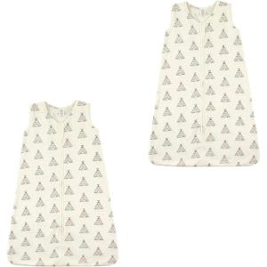imageTouched by Nature unisexbaby Organic Cotton Sleeveless Wearable Sleeping Bag Sack BlanketTeepee 2pack