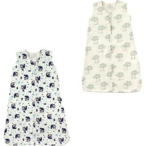 imageTouched by Nature unisexbaby Organic Cotton Sleeveless Wearable Sleeping Bag Sack BlanketWoodland and Birch Tree 2pack