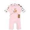 imageTouched by Nature Baby Girls Organic Cotton CoverallsWoodland Alphabet