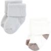 imageTouched by Nature Baby Unisex Organic Cotton Socks Neutral Stripes 612 Months Brown