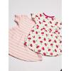 imageTouched by Nature Girls One Size Organic Cotton Short LongSleeve DressesBaby Toddler Petals Short Sleeve