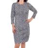 imageTouched by Nature Girls One Size Organic Cotton Short LongSleeve DressesBaby Toddler Snow Leopard Long Sleeve