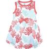 imageTouched by Nature Girls One Size Organic Cotton Short LongSleeve DressesCoral Reef
