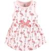 imageTouched by Nature Girls One Size Organic Cotton Short LongSleeve DressesPink Flamingo