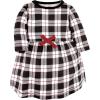 imageTouched by Nature Girls One Size Organic Cotton Short LongSleeve DressesRed Winter Folk