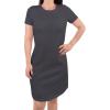 imageTouched by Nature Girls One Size Organic Cotton Short LongSleeve DressesWomen Charcoal Heather Short Sleeve