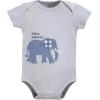 imageTouched by Nature Unisex Baby Organic Cotton BodysuitsBlue Peanut