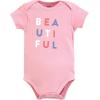 imageTouched by Nature Unisex Baby Organic Cotton BodysuitsBubblegum Floral