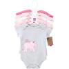imageTouched by Nature Unisex Baby Organic Cotton BodysuitsPink Peanut