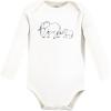 imageTouched by Nature Unisex Baby Organic Cotton LongSleeve BodysuitsBlue Peanut