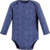 imageTouched by Nature Unisex Baby Organic Cotton LongSleeve BodysuitsBlue Peanut